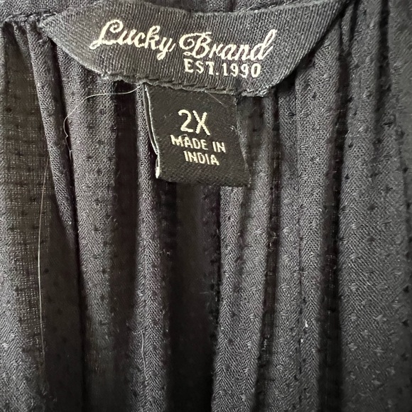 LUCKY BRAND Peasant Embroidered blouse with square neck - Picture 4 of 5